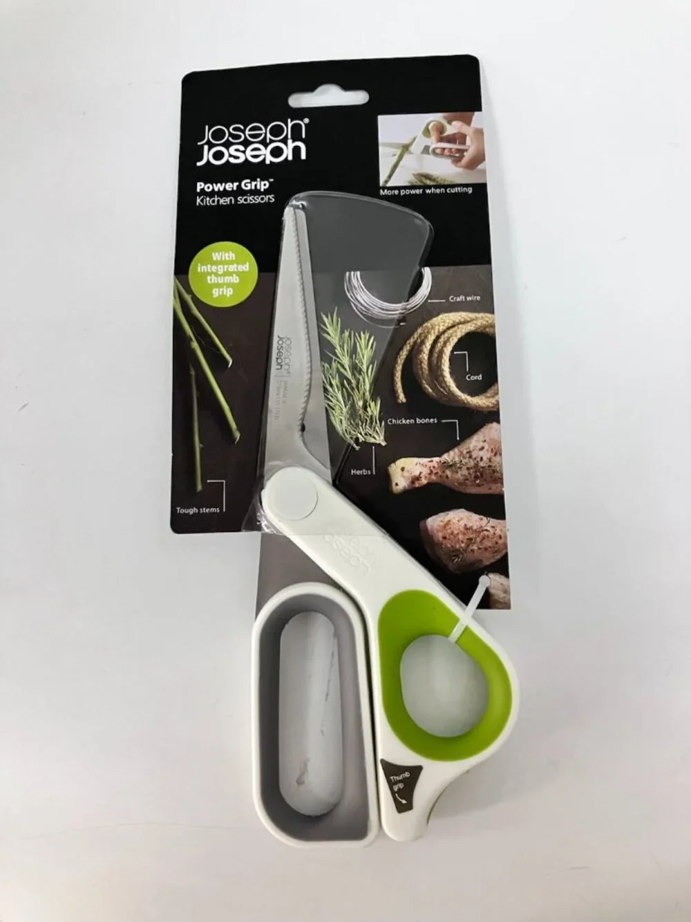 Joseph Joseph Power Grip Kitchen Scissors Stainless Steel Scissors